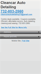 Mobile Screenshot of cleancarautodetailing.net